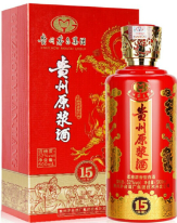 贵州茅台集团贵州原浆酒15陈酿口感浓香型52度白酒500ml